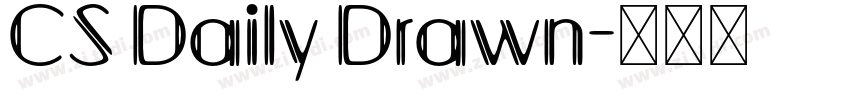 CS Daily Drawn字体转换